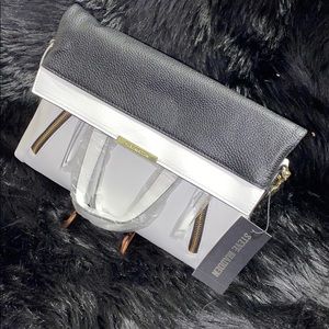Steve Madden Black/White Foldable Crossbody